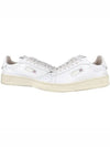 Dallas White Tab Leather Low Top Sneakers White - AUTRY - BALAAN 2