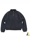 Half Zip Mock Sweatshirt Black - STUSSY - BALAAN 2