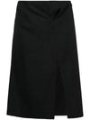 La Jupe Drap A Line Skirt Black - JACQUEMUS - BALAAN 1