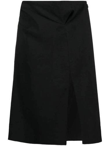 La Jupe Drap A-Line Skirt Black - JACQUEMUS - BALAAN 1