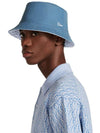 Reversible Oblique Bucket Hat Blue - DIOR - BALAAN 4