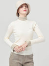 Doyou Know MC Women s Double sided Tissue Color Ivory Turtleneck DO62242KT18 - DOYOUKNOWMC GOLF WEAR - BALAAN 1