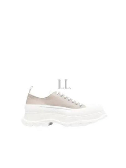 Tread Slick Lace-Up Low Top Sneakers Beige - ALEXANDER MCQUEEN - BALAAN 2