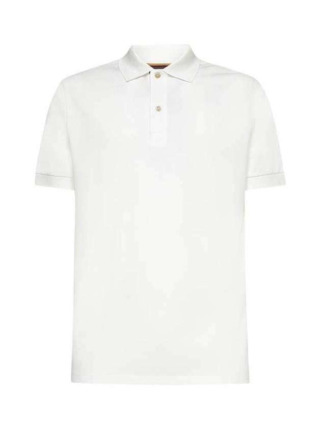 Men's Stripe Detail PK Shirt White - PAUL SMITH - BALAAN 1