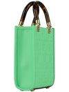 Sunshine FF Motif Small Leather Tote Bag Green - FENDI - BALAAN 5