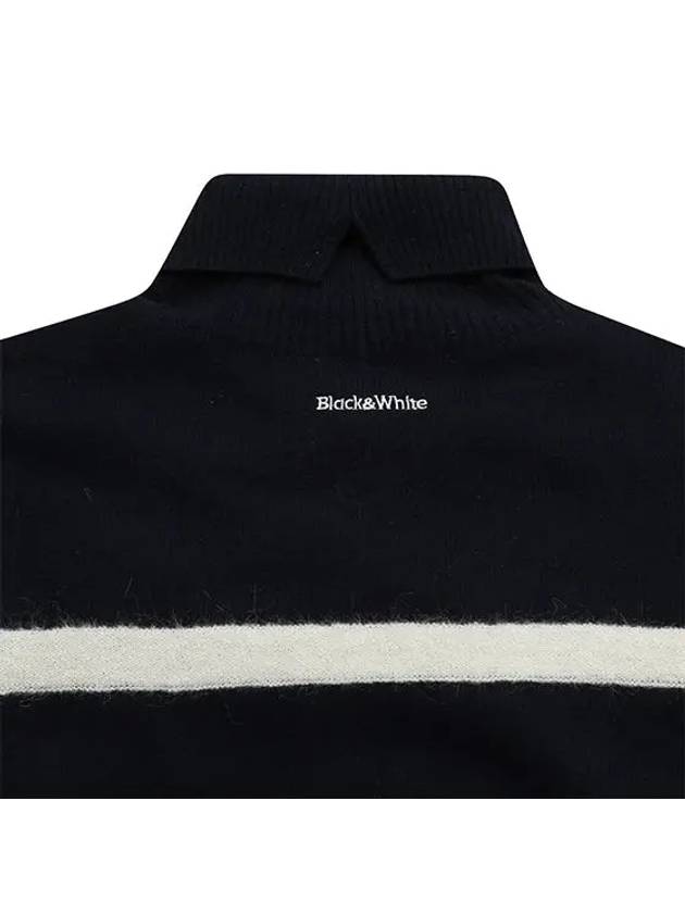 ST One Point Pullover 2603LXKWNAVY - BLACK&WHITE - BALAAN 4