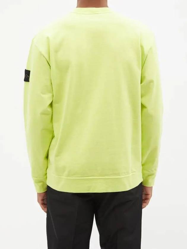 Waffen Patch Garment Dyed Heavy Cotton Sweatshirt Lemon - STONE ISLAND - BALAAN 6