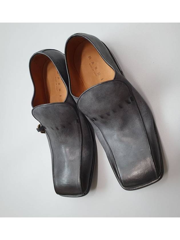 Men's Vintage Square Toe Loafer Gray - MARNI - BALAAN 1