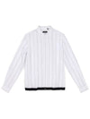 Striped point design white shirt SH130 - IKALOOOK - BALAAN 1