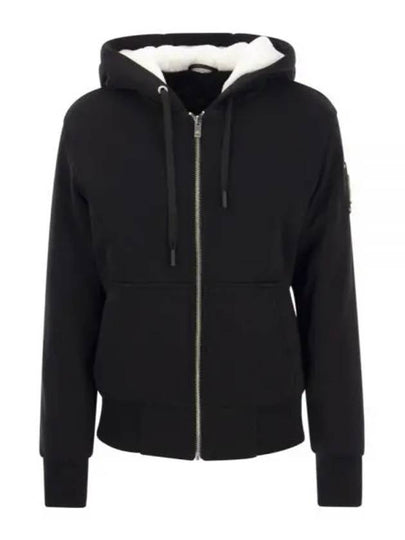 Classic Bunny 2 Zip Up Hoodie White Lining Black - MOOSE KNUCKLES - BALAAN 2