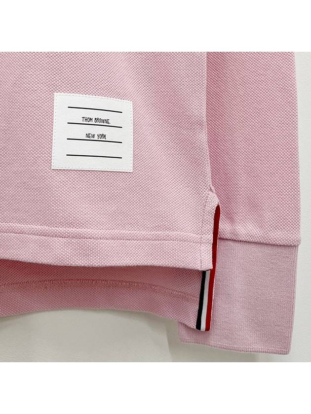 Classic Pique 4-Bar Polo Shirt Pink - THOM BROWNE - BALAAN 6