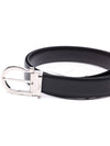 Gancini Reversible Leather Belt Black - SALVATORE FERRAGAMO - BALAAN 4