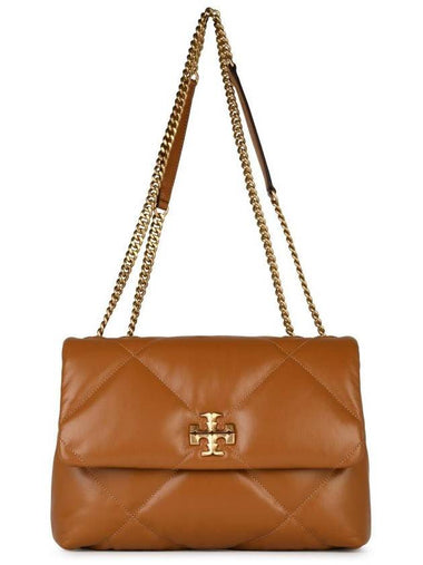 Tory Burch 'Kira' Brown Leather Crossbody Bag - TORY BURCH - BALAAN 1