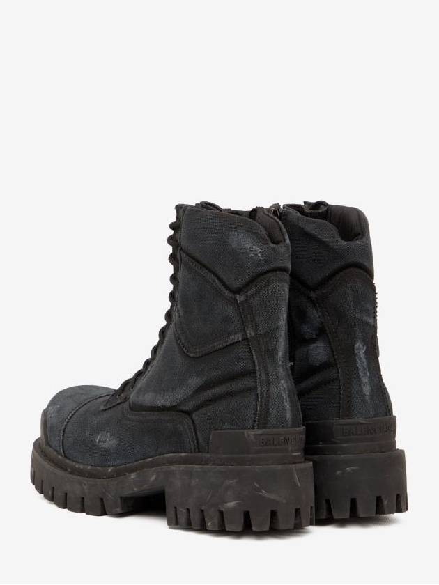 Worn Effect Combat Wolker Boots Black - BALENCIAGA - BALAAN 11