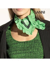 Bandana Print Scarf Green - GANNI - BALAAN 5