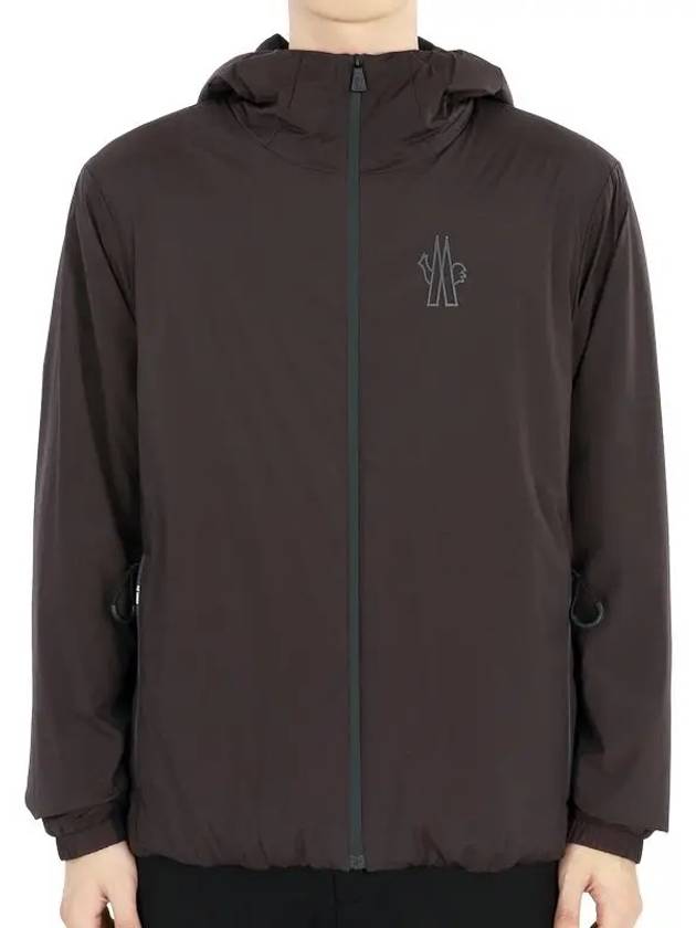 Men s Bissen Hooded Zip Up Dark Brown - MONCLER - BALAAN 2