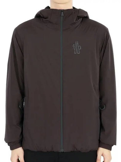 Men s Bissen Hooded Zip Up Dark Brown - MONCLER - BALAAN 2