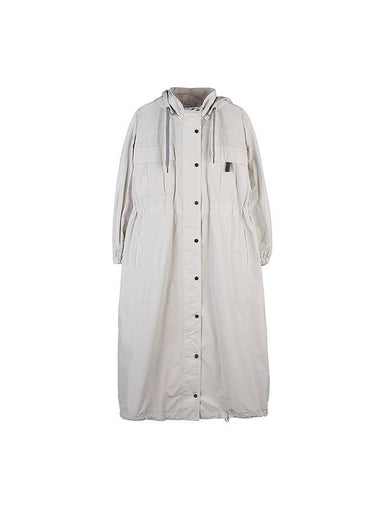 WoMen's Long Jacket White - BRUNELLO CUCINELLI - BALAAN 1