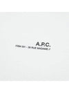 Men's Item Logo Cotton Short Sleeve T-Shirt White - A.P.C. - BALAAN 4