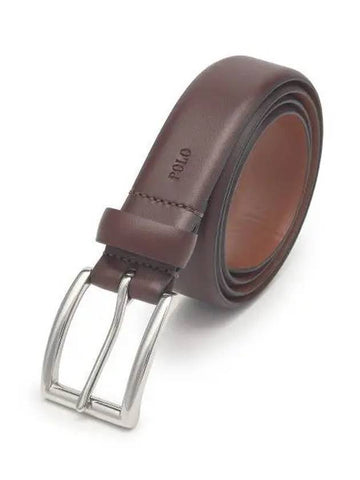 Saddle leather belt brown - POLO RALPH LAUREN - BALAAN 1