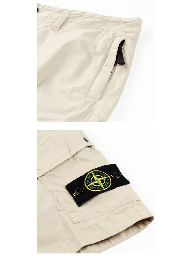 Garment Dyed Waffen Fetch Cargo Shorts Sand - STONE ISLAND - BALAAN.