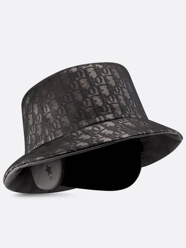 DiorAlps Teddy D narrow brim bucket hat earmuffs black - DIOR - BALAAN 1