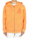 Men's Match Point Logo Zip-Up Hoodie Orange - AUTRY - BALAAN 2