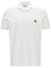 Fox Head Patch Cotton Polo Shirt White - MAISON KITSUNE - BALAAN 2