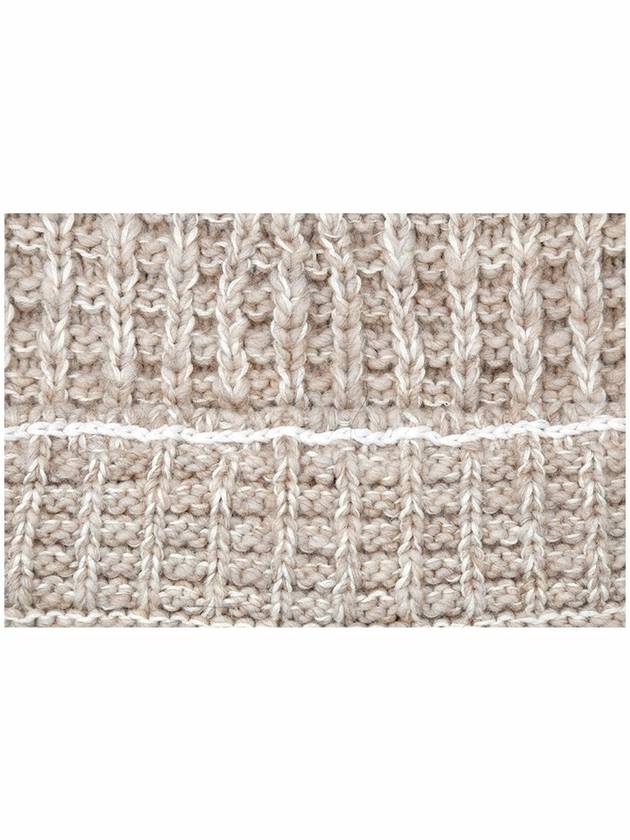 Texture Alpaca Wool Beanie Beige - MAISON MARGIELA - BALAAN 4