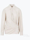 Straight Collar Twisted Shirt Dusty Rose - LEMAIRE - BALAAN 2