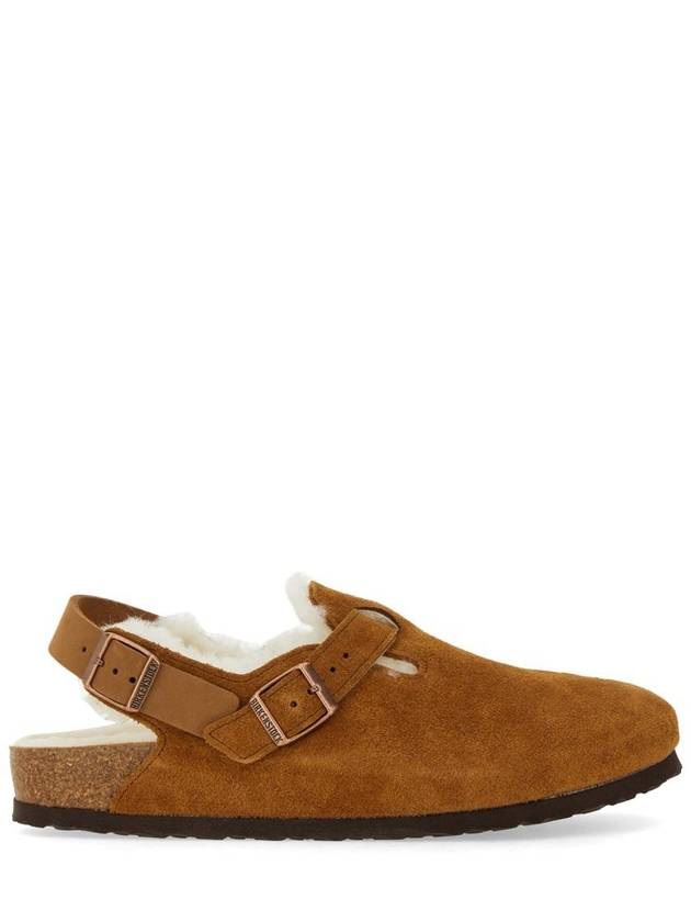 Tokio Shearling Suede Sandals Brown - BIRKENSTOCK - BALAAN 5