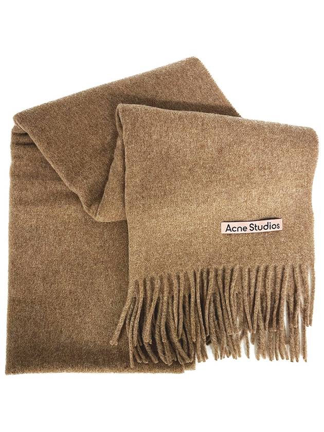 Canadian muffler NARROW light brown melange CA0086 CUO000 - ACNE STUDIOS - BALAAN 5