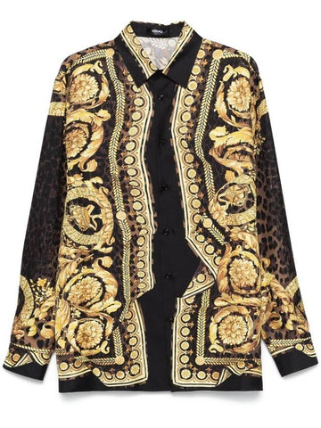 Versace Barocco Shirt With Print - VERSACE - BALAAN 1