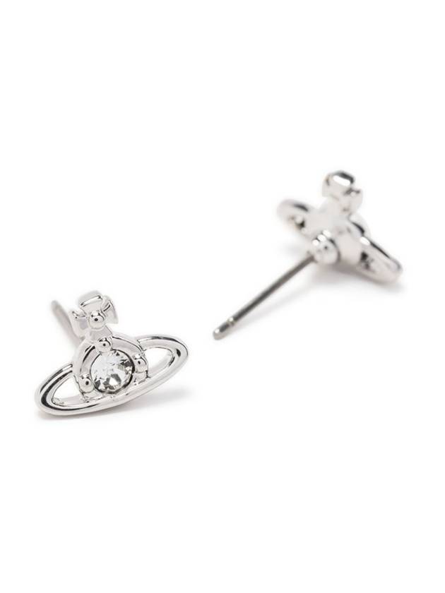 Nano Solitaire Earrings Silver - VIVIENNE WESTWOOD - BALAAN.