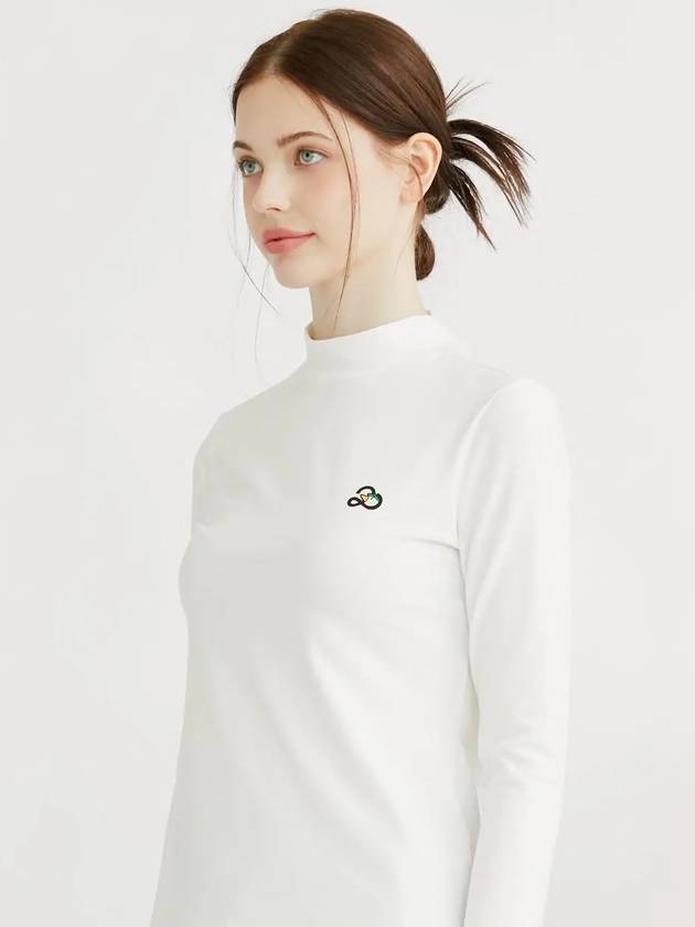 Logo point brushed base layer t-shirt WHITE - 20THHOLE - BALAAN 8