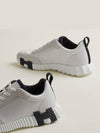 Bouncing Sneakers Calfskin Suede Goatskin Blanc - HERMES - BALAAN 8