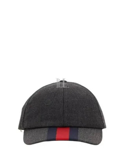 Web Canvas Base Ball Cap Dark Grey - GUCCI - BALAAN 2