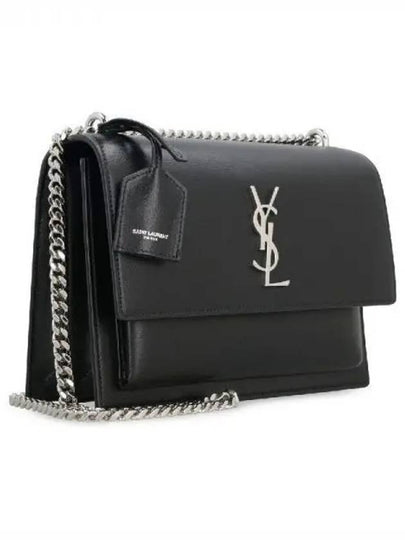 Sunset Monogram Medium Shoulder Bag Black - SAINT LAURENT - BALAAN 2