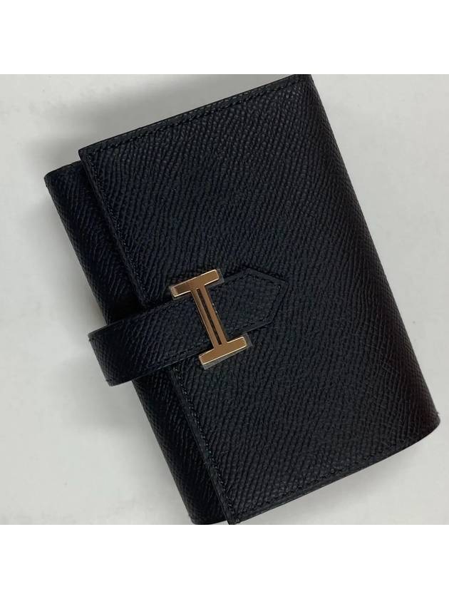 Bearn Combine Half Wallet Black - HERMES - BALAAN 5