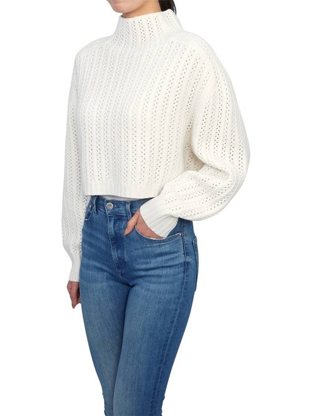 Hodeida Crop Knit Top White - MAX MARA - BALAAN 6