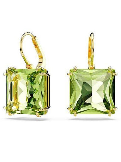 Millenia Crystal Drop Earrings Gold Green - SWAROVSKI - BALAAN 2