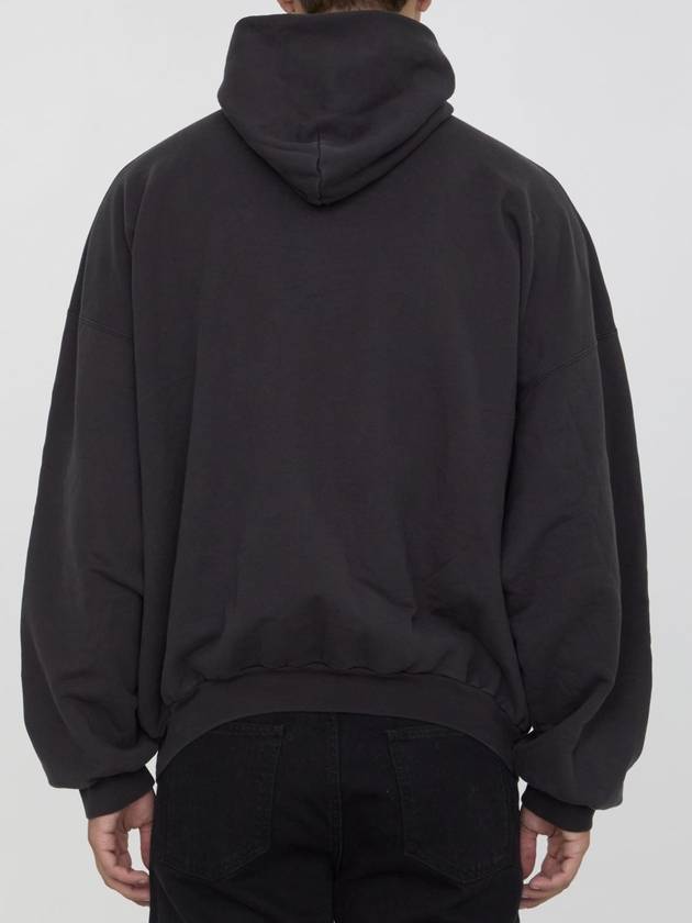 BALENCIAGA LARGE FIT HOODIE - BALENCIAGA - BALAAN 4