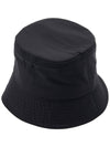 Signature V Logo Bucket Hat Black - VALENTINO - BALAAN 4