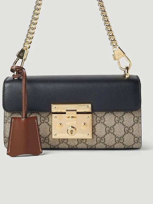 Padlock Small Shoulder Bag Black Beige - GUCCI - BALAAN 2