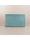 Intrecciato Slim Clutch Bag Mint - BOTTEGA VENETA - BALAAN 4