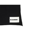 Logo Patch Cashmere Scarf Black - JIL SANDER - BALAAN 7