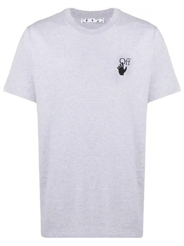 Marker Arrow Round Short Sleeve T-Shirt Gray - OFF WHITE - BALAAN 3