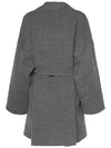 NELLA Belted Wool Coat Gray 2425016012 003 - MAX MARA - BALAAN 3