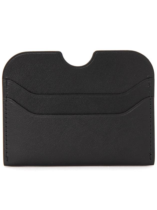 Silver Logo Card Wallet Black - ACNE STUDIOS - BALAAN 3