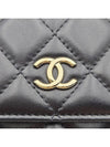 Chanel AP2163 Black Gold CC Camellia Chain Mini WOC Cross Bag 31st - CHANEL - BALAAN 7